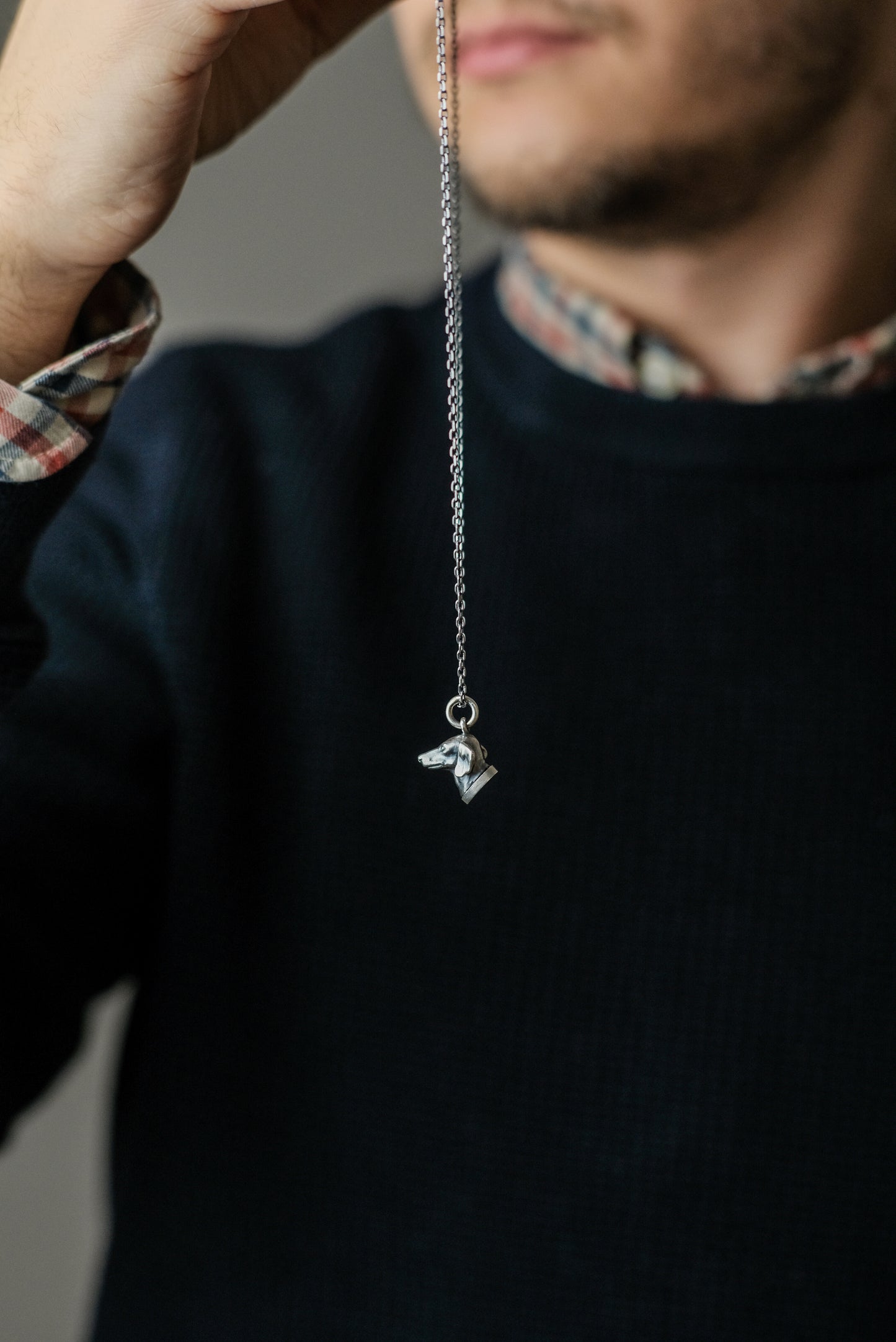 Dachshund bust pendant