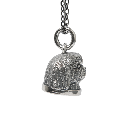 Pekingese bust pendant