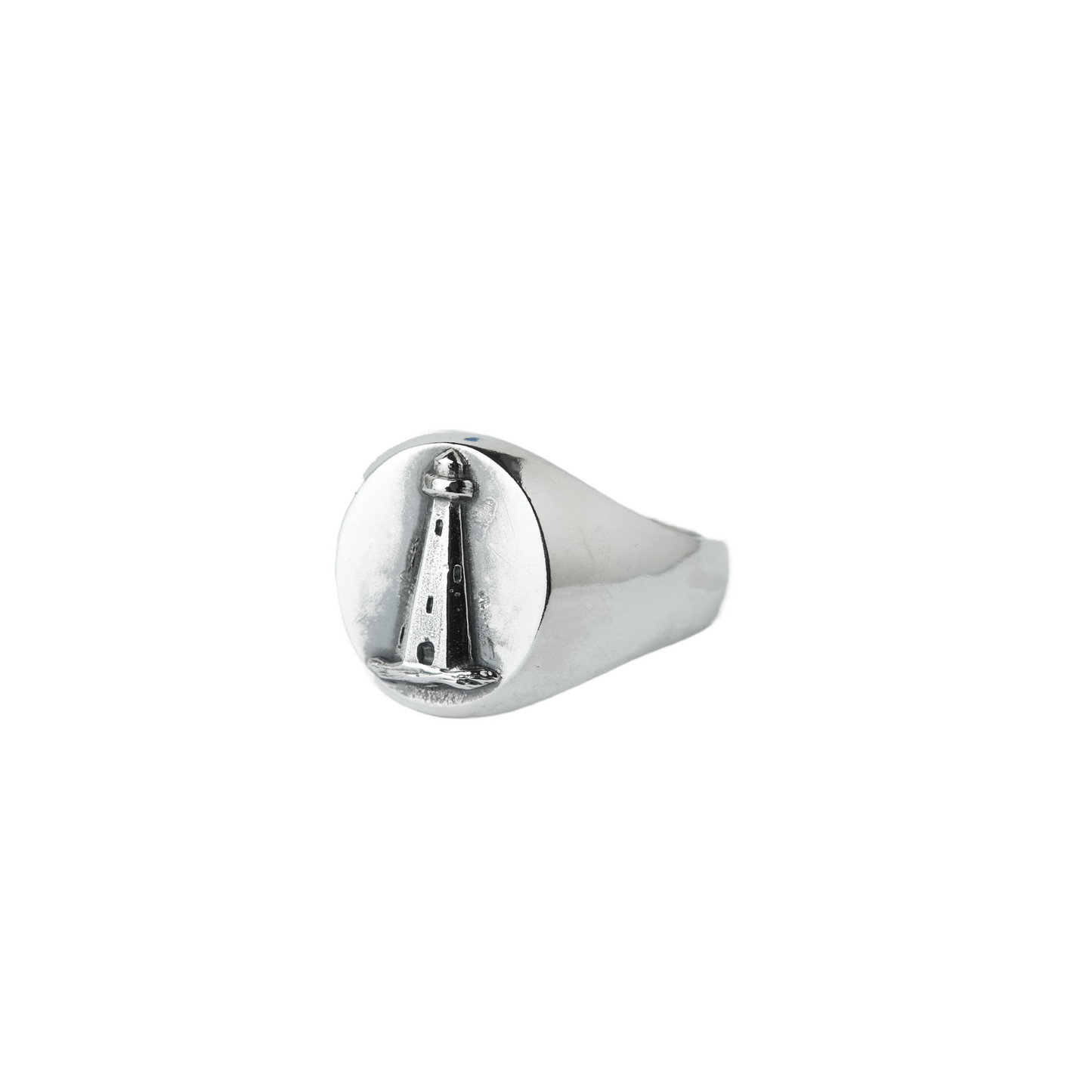 Lighthouse oval signet ring