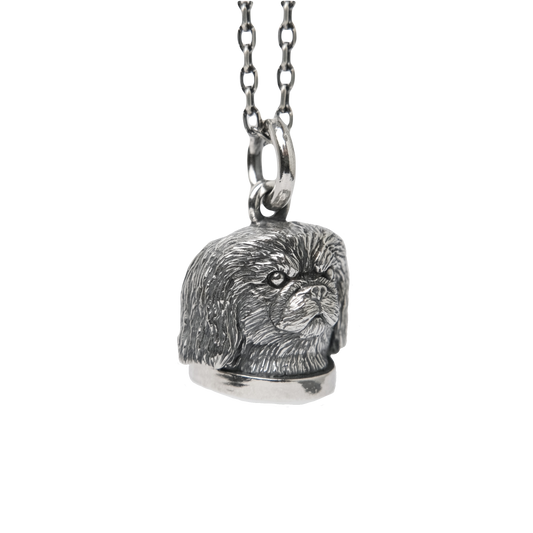 Pekingese bust pendant