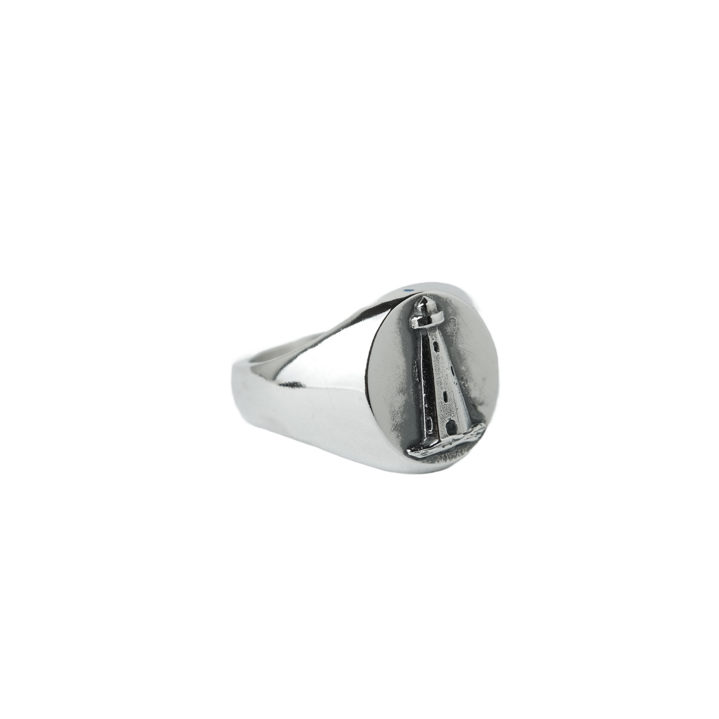 Lighthouse oval signet ring