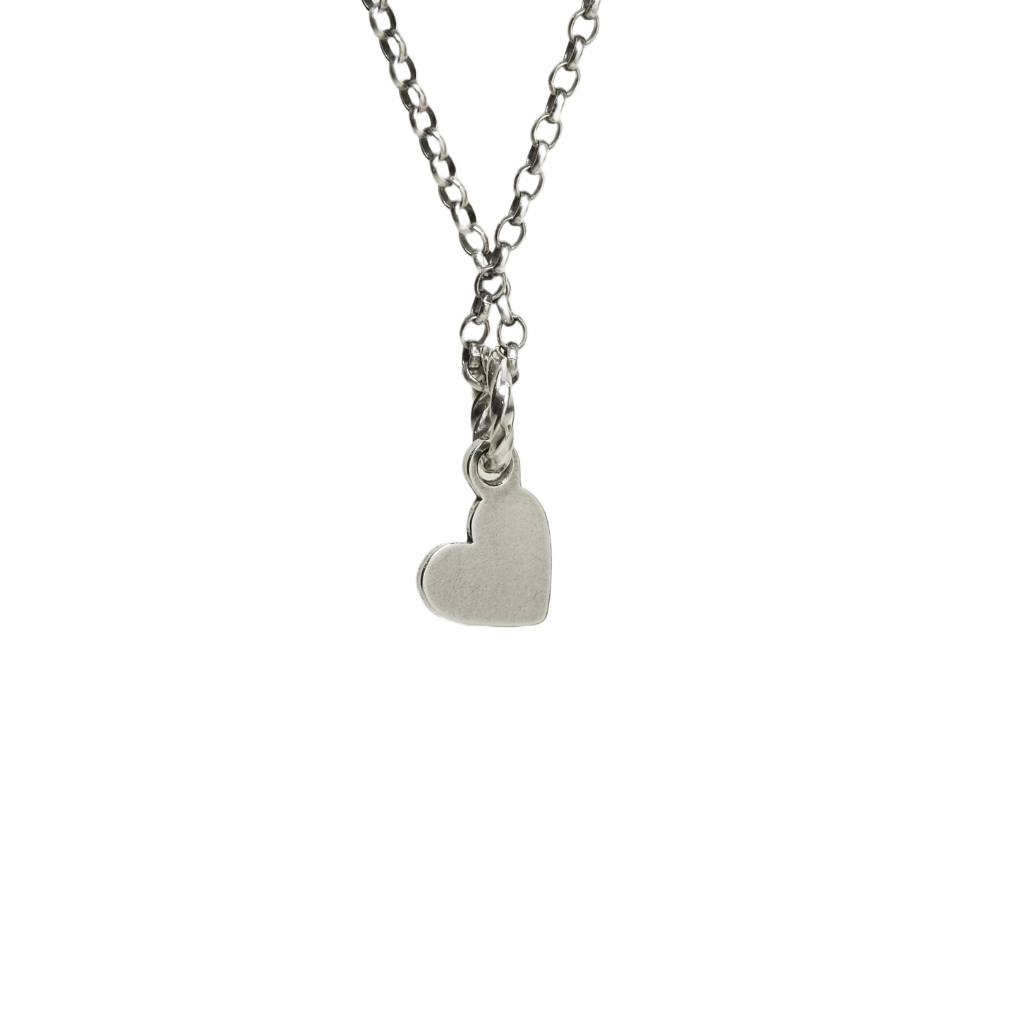 Riveted silver heart