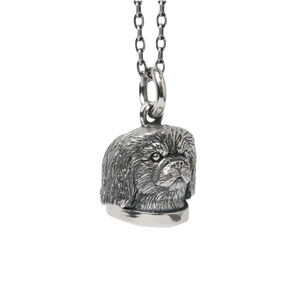 Pekingese bust pendant