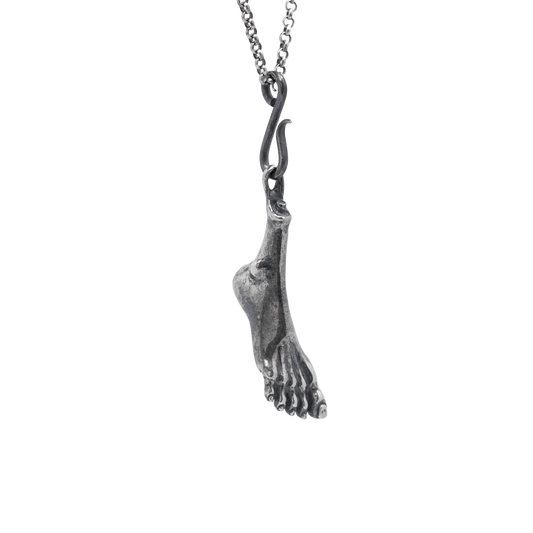 Foot on a hook