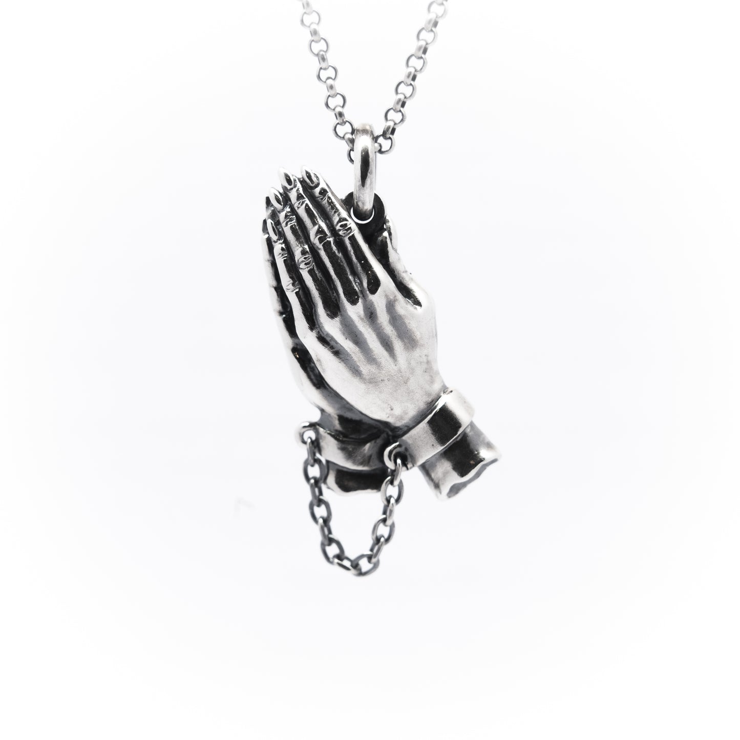 Shackled hands
