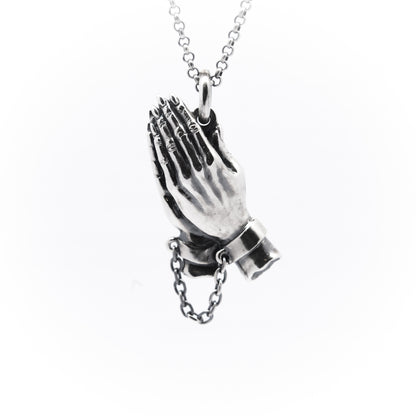 Shackled hands