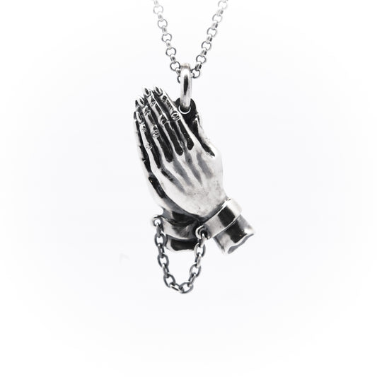 Shackled hands
