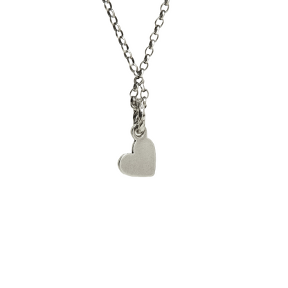 Riveted silver heart