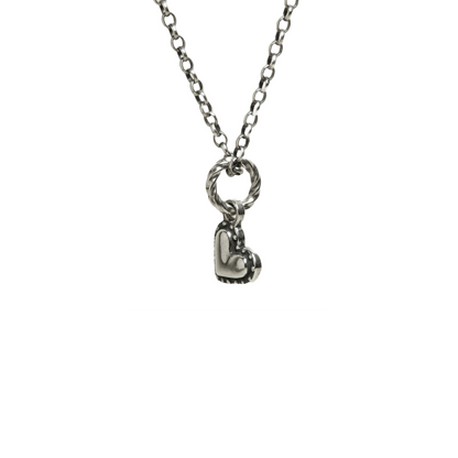 Riveted silver heart